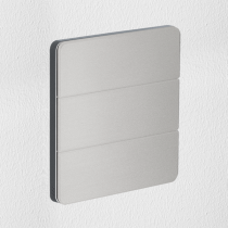 Philips Dynalite PA6BPE-SM-X Antumbra 6 Button Interface Silver Fascia/Magnesium Rim No Labels