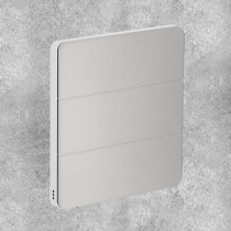 Philips Dynalite PA6BPE-SW-X Antumbra 6 Button Interface Silver Fascia/White Rim No Labels