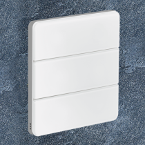 Philips Dynalite PA6BPE-WC-X Antumbra 6 Button Interface White Fascia/Chrome Rim No Labels