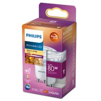 Philips Consumer LED 6.2w Dimmable Warmglow Gu10 827 Bulb
