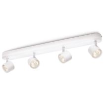 Philips MyLiving 562443116 Star 4 Bar Spotlight Ceiling Light (Integrated 4 x 3 W LED Bulb) - White