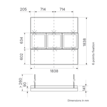 Philips NatureConnect LP901P Small Island Frame