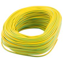 PVC Sleeving 4mm Green/Yellow x 100 Metres