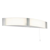 Saxby Onan 6W White/Chrome LED Mirror Light with Shaver Socket