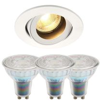Saxby Tiltable Downlight and Dimmable Bell Halo GU10 Bundle 