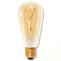 Segula 50531 Design Line LED ST64 Curved Loop Gold 4W-15W E27 2000k