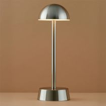 Sofia Dome Cordless Table Lamp Nickel