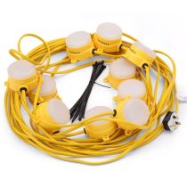 Stanley 22m Integrated LED Festoon Lights 10 X 8W (110V)