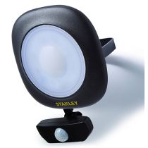 Stanley 50W Round LED Floodlight Black with PIR