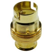Unswitched Brass BC Lampholder