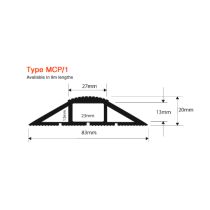 Vulcascot MCP/1 Snap Fit Multi Compartment Cable Protector - 3m