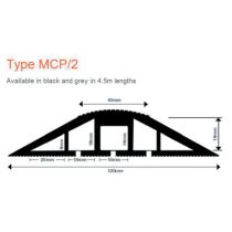 Vulcascot MCP/2 Snap Fit Multi Compartment Cable Protector - 4.5m
