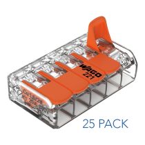 Wago 221-415 5 Way Lever Connector 221 25 Pack
