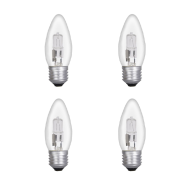 42W ES Halogen Clear Candle - 4 PACK