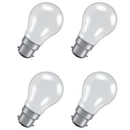 60W BC/B22 Pearl Incandescent GLS Light Bulb 4 Pack