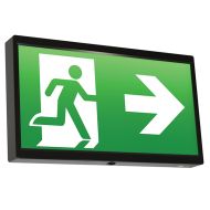 Ansell EndLED Lithium Exit Sign Black 2.5W