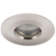 Ansell IP65 MR16/GU10 Die-Cast Bathroom Downlight 50W Satin Chrome