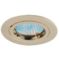 Ansell Twistlock GU10 50W Die-Cast Downlight Brass