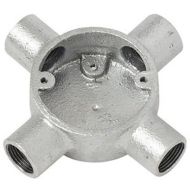 Galvanised Steel Conduit Intersection Box - 20mm