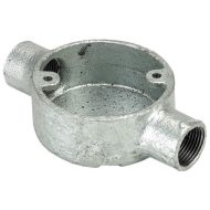 Galvanised Steel Conduit Through Box - 20mm