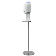 Hand Sanitiser Dispenser Wall Mount Battery Base Refillable Capability 1000ml C/W Floor Stand & Drip Tray