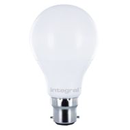INTEGRAL GLS B22 806LM 8.6W 2700K NON-DIMM 220 BEAM FROSTED ILGLSB22NC089