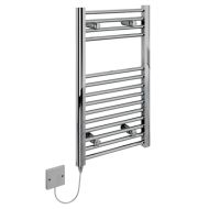 Kudox Straight Standard 150W Electric Ladder Towel Rail - Chrome