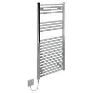 Kudox Straight Standard 250W Electric Ladder Towel Rail - Chrome