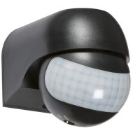 MLA Knightsbridge OS0014B Black Mini Wall Mounted 180deg 12m PIR Sensor IP44
