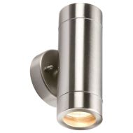 ML Knightsbridge WALL2L Stainless Steel Lightweight Up & Down GU10 Wall Fitting IP65 2 x 35W
