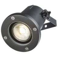 ML Knightsbridge GUSPBK Black Aluminium LED GU10 Directional Garden Spike Light IP65 50W 230V
