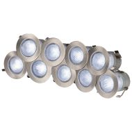 ML Knightsbridge KIT16W Stainless Steel Mini LED Ground Light Kit White LEDs IP65 0.2Wx10 230V