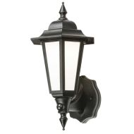 ML Knightsbridge LANT2 Black Polycarbonate LED Outdoor Lantern with PIR IP54 Cool White 8W