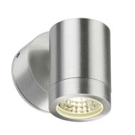 ML Knightsbridge LWALL1 Brushed Chrome LED Wall Mounted Light 3500K White IP65 3W 230V