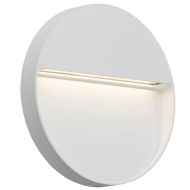 ML Knightsbridge LWR4W White Aluminium Round 220mm Surface Mount Wall Guide LED Light IP44 4W