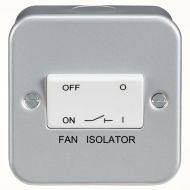 ML Knightsbridge M1100 Metal Clad Triple Pole Fan Isolator Switch IP20 10A 230V