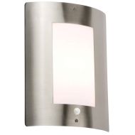 ML Knightsbridge NH027S Stainless Steel E27 Outdoor Wall Light Fixture with PIR IP44 40W 230V