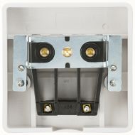 Knightsbridge SN8340 Square Edge White 45A Cooker Connection Unit