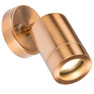 ML Knightsbridge WALL3LC Copper Colour Lightweight Adjustable Single GU10 Light Fitting IP65 35W