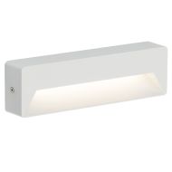 ML Accessories RWL5W White Rectangular LED Outdoor Wall Guide Light Warm White IP54 5W