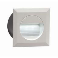 ML Knightsbridge NH019W White Aluminium Recessed SMD LED Square Guide Light IP54 1.2W 230V