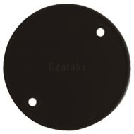 PVC Conduit 66mm Circular Box Lid - Black