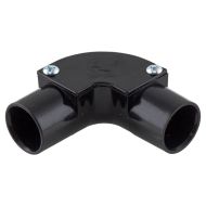 PVC Conduit Inspection Elbow - 20mm Black