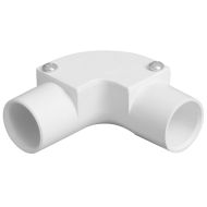PVC Conduit Inspection Elbow - 20mm White