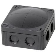 WISKA Combi Junction Box Black IP66, 85mm x 85mm x 51mm