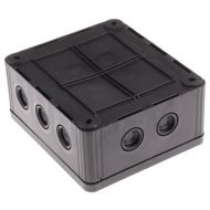 WISKA Combi Junction Box Black IP67, 160mm x 140mm x 81mm