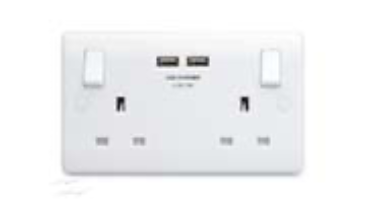 2 gang socket and usb