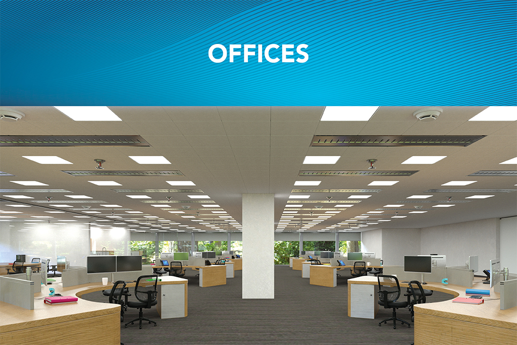 Office lighting and electrical