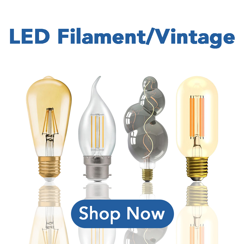 led filament/vintage light bulbs
