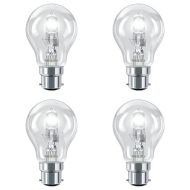 28W B22 A55 Philips EcoClassic 30 Halogen GLS - 4 PACK